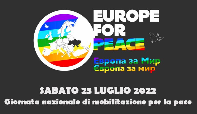 23 luglio giornata nazionale di mobilitazione per la Pace in tutte le città italiane
